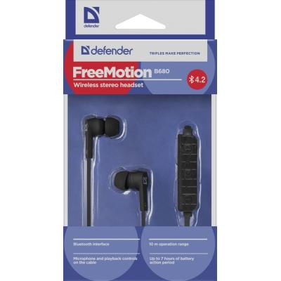 Наушники Defender FreeMotion B680 Bluetooth Black (63680)