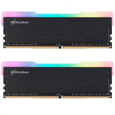Модуль памяти для компьютера DDR4 16GB (2x8GB) 3000 MHz RGB X2 Series Black eXceleram (ERX2B416306AD)
