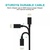 Дата кабель USB 2.0 AM to Lightning 1.2m 2.1A MFI Black Choetech (IP0026-BK)