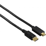 Кабель мультимедийный DisplayPort to HDMI 1.8m Premium Hama (00122214)