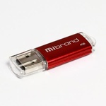 USB флеш накопичувач Mibrand 4GB Cougar Red USB 2.0 (MI2.0/CU4P1R)