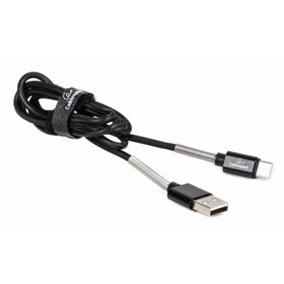 Дата кабель USB 2.0 AM to Type-C 1.0m Cablexpert (CCPB-C-USB-06BK)