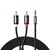 Кабель мультимедійний 3.5mm M to 2xRCA M 3.0m AV116 black UGREEN (10590)