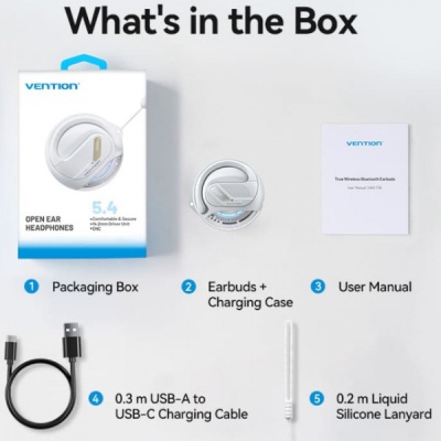 Навушники Vention OpenBeat O12 White (NBUW0)