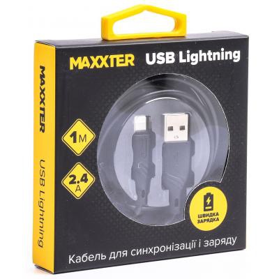 Дата кабель USB 2.0 AM to Lightning 1.0m Maxxter (UB-L-USB-02-1m)