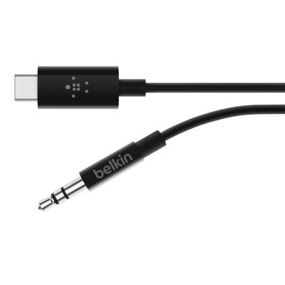 Переходник Lightning - 3.5 mm audio + power RockStar Belkin (F7U079BT03-BLK)