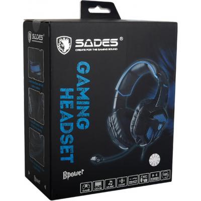 Наушники SADES Bpower Black/Blue (SA739-B-BL)