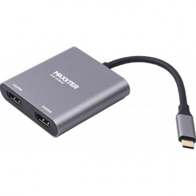 Перехідник Maxxter USB-C to 2 HDMI 2 display (V-CM-2HDMI)