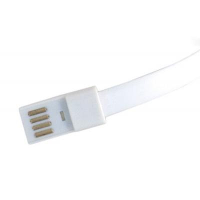 Дата кабель USB 2.0 AM to Micro 5P 0.2m браслет white Extradigital (KBU1781)