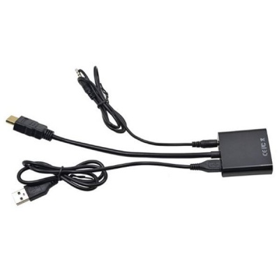 Перехідник ST-Lab HDMI male to VGA F (з кабелями аудіо і живлення від USB) (U-990)