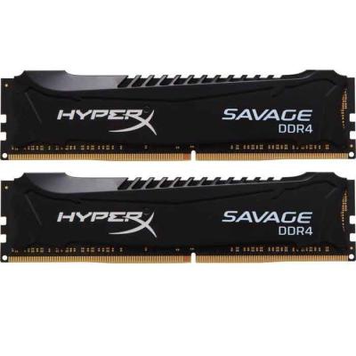 Модуль памяти DDR4 8GB (2x4GB) 2400 MHz Savage Black Kingston (HX424C12SBK2/8)