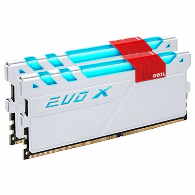 Модуль памяти для компьютера DDR4 8GB (2x4GB) 2400 MHz EVO X White GEIL (GEXW48GB2400C16DC)
