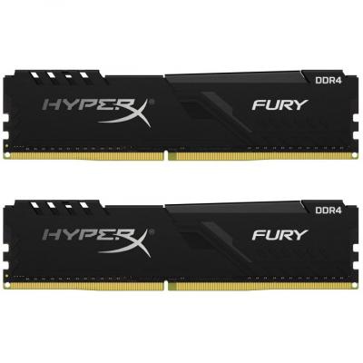 Модуль памяти для компьютера DDR4 16GB (2x8GB) 3600 MHz HyperX Fury Black HyperX (Kingston Fury) (HX436C17FB3K2/16)