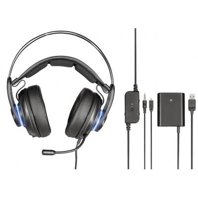Наушники Trust GXT 383 Dion 7.1 Bass Vibration USB BLACK (22055)
