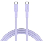 Дата кабель USB-C to USB-C 1.0m OnWire 60CL C-C 60W COLOR Braided 1m Purple Canyon (CND-CCAP60AB10PU)