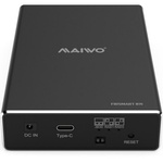 Кишеня зовнішня Maiwo 2*HDD 2.5' SATA/SSD up to 9.5mm USB3.1 GEN2 Type-C, RAID 0,1 (K25272C)
