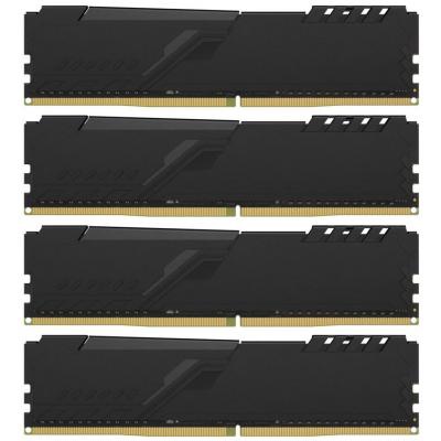 Модуль памяти для компьютера DDR4 64GB (4x16GB) 3600 MHz Fury Black Kingston Fury (ex.HyperX) (HX436C18FB4K4/64)