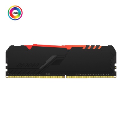 Модуль пам'яті для комп'ютера DDR4 8GB 3600 MHz Fury Beast RGB Kingston Fury (ex.HyperX) (KF436C17BBA/8)