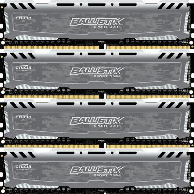 Модуль памяти для компьютера DDR4 32GB (4x8GB) 2400 MHz Ballistix Sport MICRON (BLS4C8G4D240FSB)