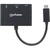 Концентратор Intracom USB3.1 Type-C to USB3.0/HDMI/USB-C (F) black Manhattan (152037)