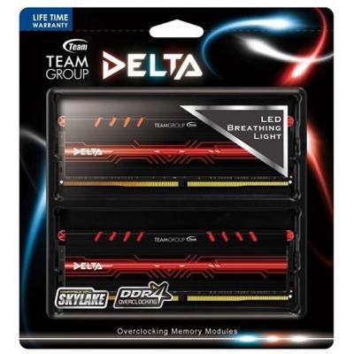 Модуль памяти для компьютера DDR4 32GB (2x16GB) 3000 MHz T-Force Delta Red LED Team (TDTRD432G3000HC16CDC01)