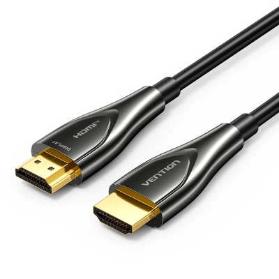Кабель мультимедійний HDMI M to HDMI M 35.0m 4K fiber optic black Vention (ALSBU)