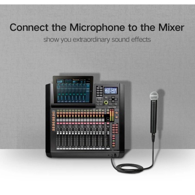 Кабель мультимедійний 6.35mm M to XLR F 2.0m AV131 black UGREEN (20719)