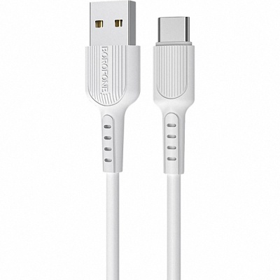 Дата кабель USB 2.0 AM to Type-C 1.0m BX16 Easy 2A White BOROFONE (BX16CW)