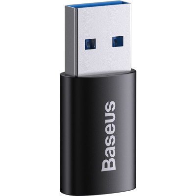 Перехідник USB 3.1 M to USB-C F black Baseus (ZJJQ000101)