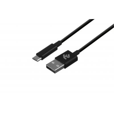 Дата кабель USB 2.0 AM to Micro 5P 1.0m black 2E (2E-CCMAB-BL)