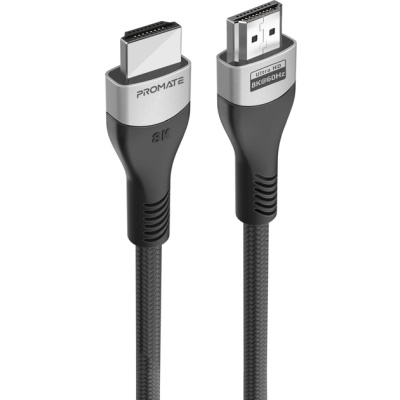 Кабель мультимедійний HDMI to HDMI 3.0m v2.1 grey Promate (primelink8k-300.grey)