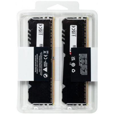 Модуль памяти для компьютера DDR4 32GB (2x16GB) 2666 MHz FURY Beast RGB Kingston Fury (ex.HyperX) (KF426C16BBAK2/32)