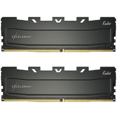 Модуль памяти для компьютера DDR4 32GB (2x16GB) 3000 MHz Black Kudos eXceleram (EKBLACK4323018AD)