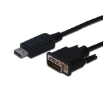 Кабель мультимедійний Display Port to DVI 24+1pin, 2.0m Digitus (AK-340301-020-S)