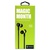 Наушники Celebrat D2 Green + mic + button call answering (53441)