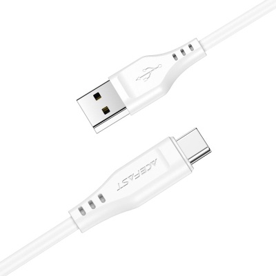 Дата кабель USB 2.0 AM to Type-C 1.2m 3.0A TPE C3-04 White Acefast (6974316280873)