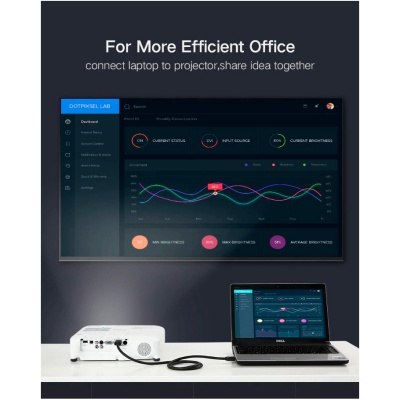 Кабель мультимедійний HDMI M to HDMI M 10.0m HD104 black UGREEN (10110)