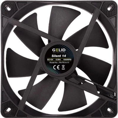 Кулер до корпусу Gelid Solutions Silent 14 Black 140 mm (FN-PX14-11)