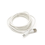 Дата кабель USB 2.0 AM to Micro 5P 2.0m white Voltronic (USB2AMMicW/05104)