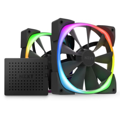 Кулер для корпуса NZXT AER RGB 2 - Twin Starter Pack - Black (HF-2814C-DB)