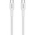 Дата кабель USB-C to USB-C 1.0m OnWire 60CL C-C 60W COLOR Braided 1m White Canyon (CND-CCAP60AB10W)