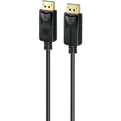 Кабель мультимедійний DisplayPort to DisplayPort 1.2m v1.4 black Promate (dplink-120.black)