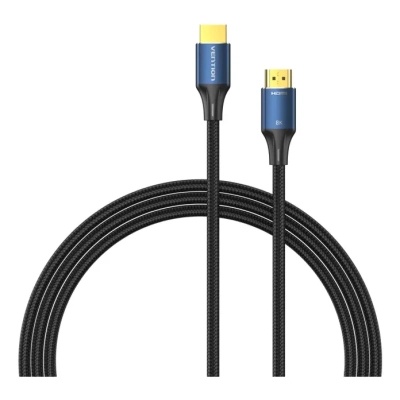 Кабель мультимедійний HDMI M to HDMI M 1.5m 8K cotton braided blue Vention (ALGLG)