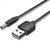 Кабель живлення USB to DC 3.5 1.0m 5V 2A PVC Black Vention (CEXBF)