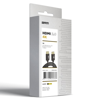 Кабель мультимедійний HDMI M to HDMI M 1.0m V2.0 4K black Armorstandart (ARM69368)
