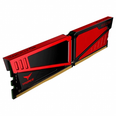 Модуль памяти для компьютера DDR4 4GB 2400 MHz T-Force Vulcan Red Team (TLRED44G2400HC1401)