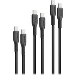 Дата кабель USB-C to USB-C cablekit-cc.black Promate (cablekit-cc.black)