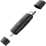 Зчитувач флеш-карт Ugreen USB-C + USB to TF/SD 3.0 CM304 black (80191)