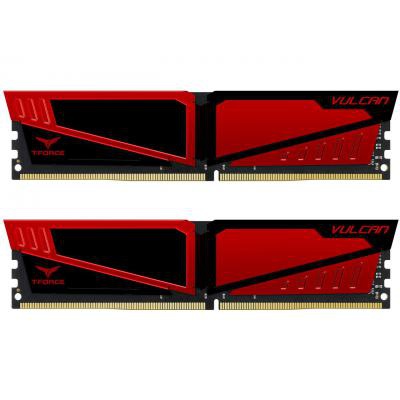 Модуль памяти для компьютера DDR4 16GB (2x8GB) 3200 MHz T-Force Vulcan Red Team (TLRED416G3200HC16CDC01)