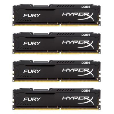 Модуль памяти для компьютера DDR4 32GB (4x8GB) 2666 MHz HyperX FURY Black Kingston (HX426C16FB2K4/32)